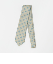 ＜Luisa Esposito＞8.0cm スタンプ ペイズリー ネクタイ