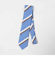 ＜Luisa Esposito＞8.0cm スタンプ ストライプ1 ネクタイ