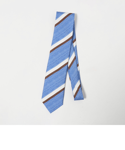 ＜Luisa Esposito＞8.0cm スタンプ ストライプ1 ネクタイ