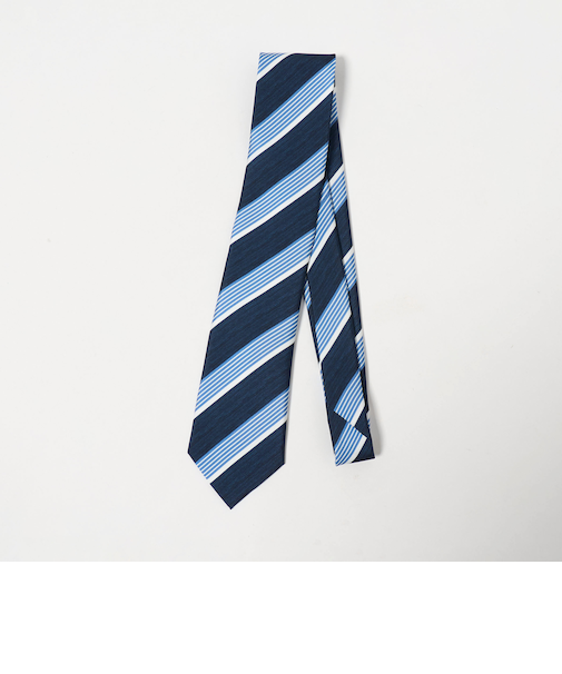 ＜Luisa Esposito＞8.0cm スタンプ ストライプ２ ネクタイ