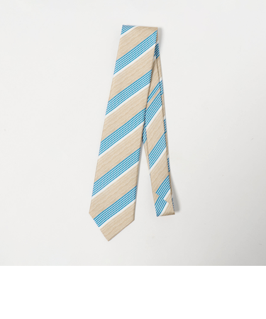＜Luisa Esposito＞8.0cm スタンプ ストライプ２ ネクタイ