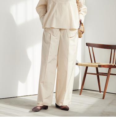 FAbRICA 2タック ワイド パンツ
