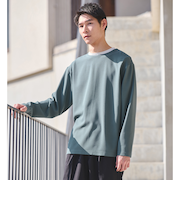 KIVANC ノーカラー 長袖 Tシャツ