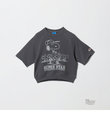 <FRUIT OF THE LOOM×PEANUTS>スウェット 5分袖 / キッズ 110cm-130cm