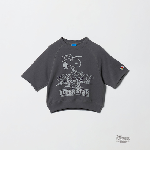 <FRUIT OF THE LOOM×PEANUTS>スウェット 5分袖 / キッズ 110cm-130cm