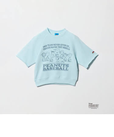 ＜FRUIT OF THE LOOM×PEANUTS＞スウェット 5分袖 / キッズ  110cm-130cm
