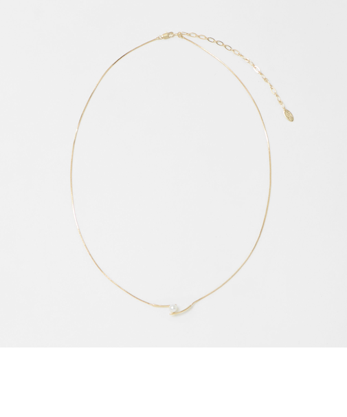 モチーフ付き スネークチェーン ネックレス