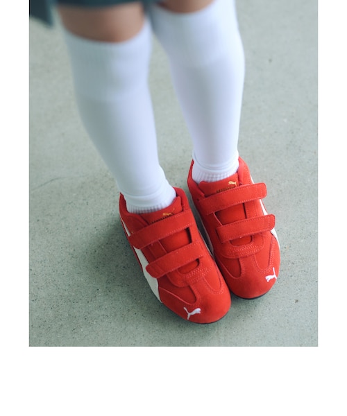 PUMA＞スピードキャット スニーカー / キッズ 18cm-21cm｜グリーン