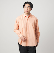 コットン ブロード ガーメントダイ レギュラーカラー 長袖 シャツ