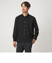 【WEB限定】JUST fit ウールライク コンフォート シャツ -横ストレッチ-