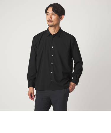 【WEB限定】JUST fit ウールライク コンフォート シャツ -横ストレッチ-