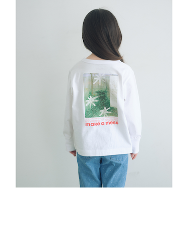 <Pentel>ロングスリーブTシャツ(ホワイト) / キッズ 100cm-130cm