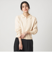 ブークレ ポロカーディガン ウォッシャブル