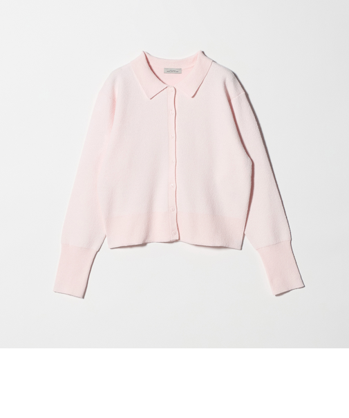 ブークレ ポロカーディガン ウォッシャブル