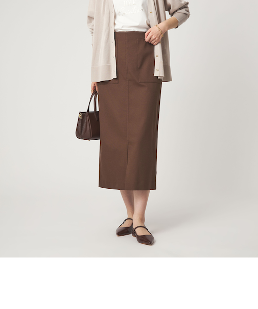 ［size SHORTあり］Daily Chic カラミ タイト スカート マシンウォッシャブル