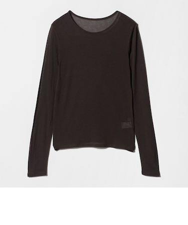 レディ シアー クルーネック カットソー