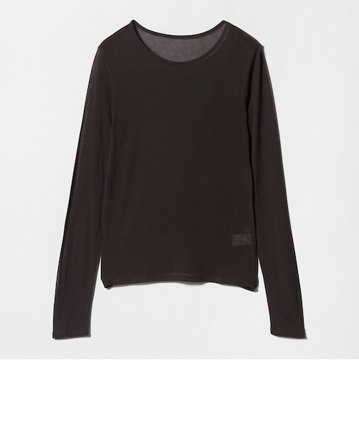 レディ シアー クルーネック カットソー