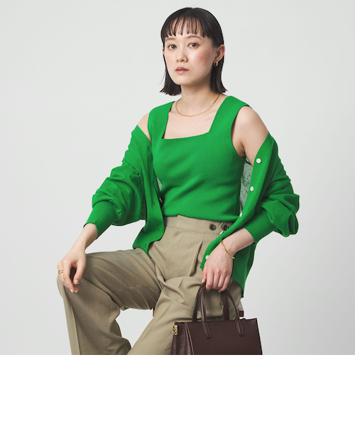 ニット タンクトップ ウォッシャブル｜グリーンレーベル リラクシング