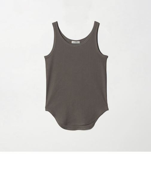 ベーシック リブ タンクトップ