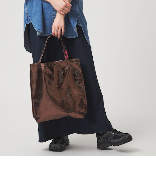 【別注】＜BINDU＞メタリック トートバッグ