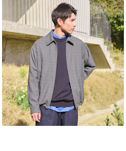 TW マイクロチェック ブルゾン