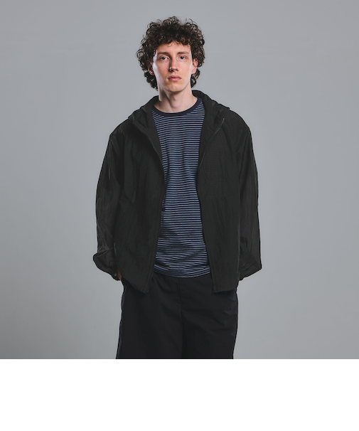 シアー リップ ジップ パーカー