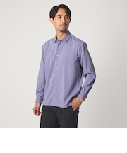 【WEB限定】JUST fit エアリー ストライプ シャツ