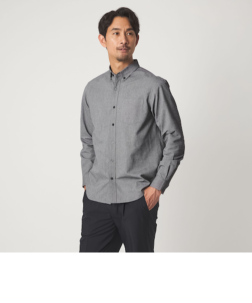 【WEB限定】JUST fit オックスフォード ボタンダウン 長袖 シャツ