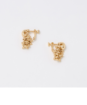 オーバルメタル＆ツブツブミックス イヤリング