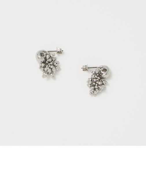 オーバルメタル&ツブツブミックス ピアス
