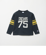 ＜Champion＞ロングスリーブフットボール Tシャツ 110cm-130cm