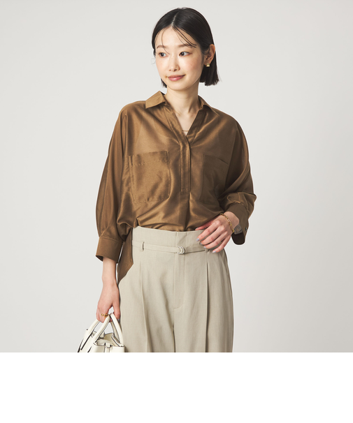 カールマイヤー スキッパー ポケット シャツ マシンウォッシャブル 通気性