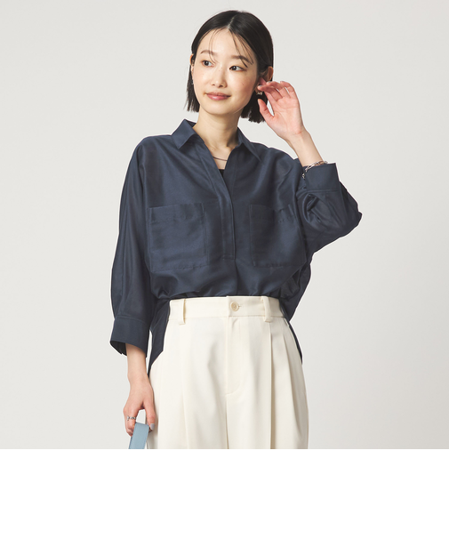 カールマイヤー スキッパー ポケット シャツ マシンウォッシャブル 通気性