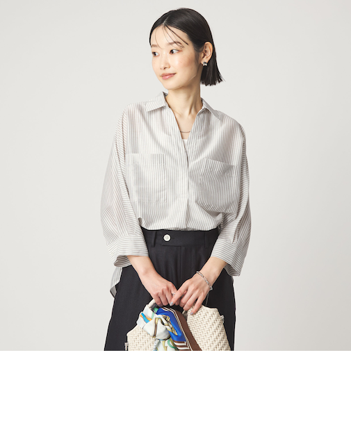 カールマイヤー スキッパー ポケット シャツ マシンウォッシャブル 通気性