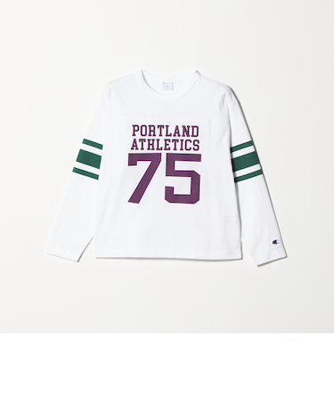 ＜Champion＞ロングスリーブフットボール Tシャツ 140cm-160cm