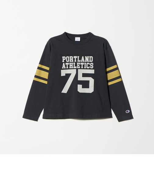 ＜Champion＞ロングスリーブフットボール Tシャツ 140cm-160cm