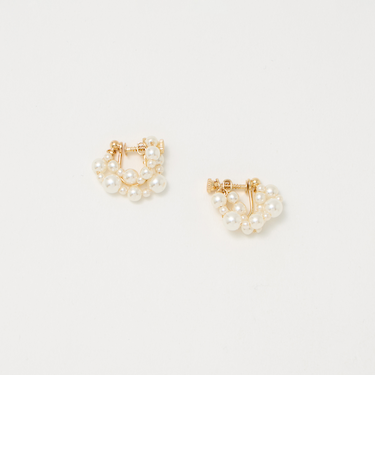 ミニフェイクパール イヤリング