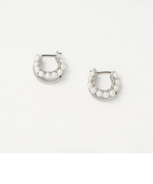 コンビ ダブルライン ピアス