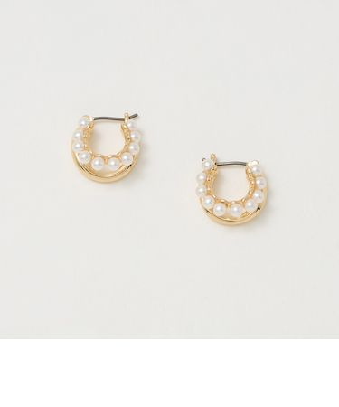 コンビ ダブルライン ピアス