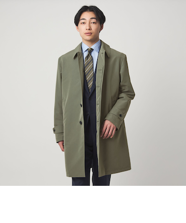 A+ ミノテック スプリング バルカラーコート ステンカラーコート -撥水・防風・透湿-