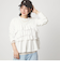 【WEB限定】＜at ease＞フロント フリル プルオーバー カットソー