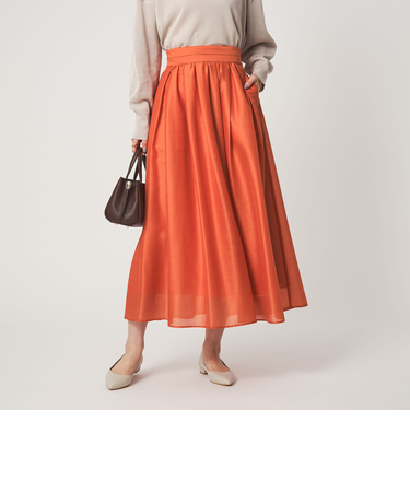 カールマイヤー タック ギャザー スカート