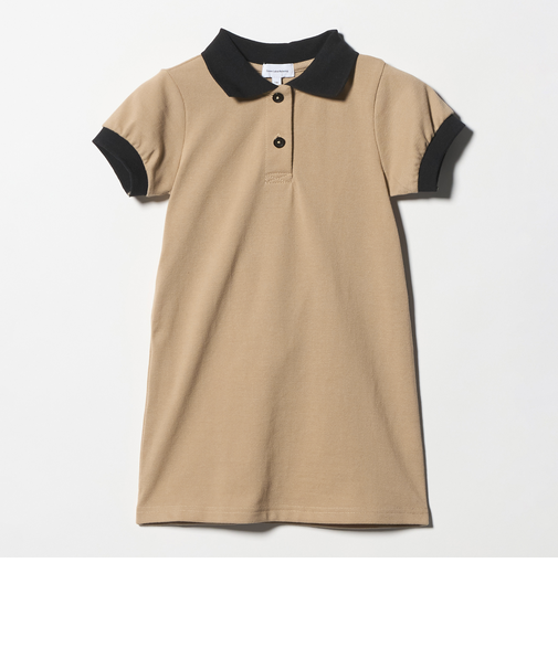 バイカラー カノコ ポロワンピース / キッズ  100cm-130cm