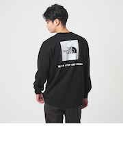 ＜THE NORTH FACE＞バック スクエアロゴ ロングスリーブ 長袖 Tシャツ