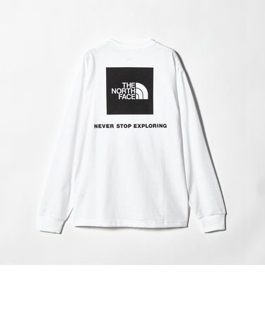 <THE NORTH FACE>バック スクエアロゴ ロングスリーブ 長袖 Tシャツ