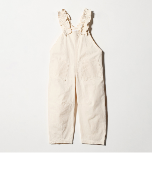 ツイル フリル サロペット / キッズ  100cm-130cm