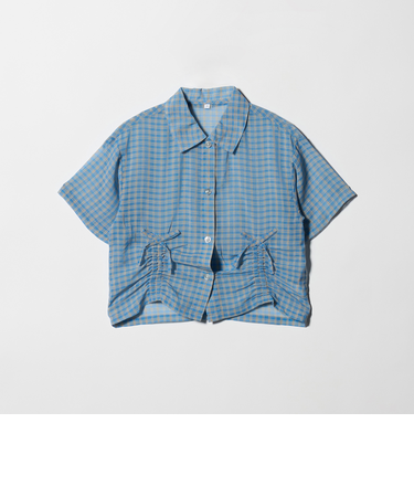 シースルー チェック シャツ / キッズ 140cm-160cm