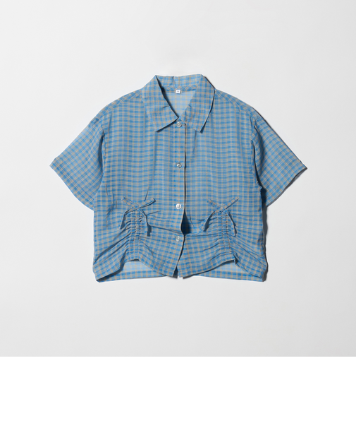 シースルー チェック シャツ / キッズ 140cm-160cm