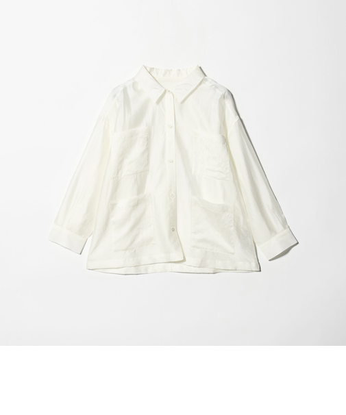 シアー 4ポケット ビッグ シャツ