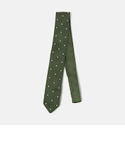 GLR ポリエステル ウォッシャブル ニット ドット ネクタイ ニットタイ